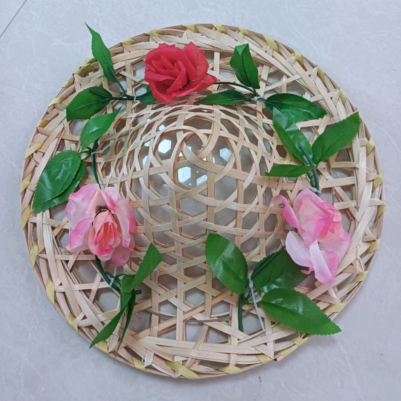 Пиратская детская шляпа Танцевальная шляпа из бамбука Blossom Blossom Straw Hat взрослая шляпа для танца на площади Dance Proposal Bamboo Hat