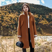 S nhà gốc của phụ nữ mùa thu và mùa đông 2017 mới dài coat dày áo len ulzzang len quần áo