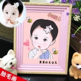 Мультяшная шерстяная картина, делается под заказ, ручная роспись