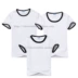 Màu rắn T-Shirt ngắn tay cha mẹ và con mặc những người yêu thích T-Shirt trống T-Shirt cotton diy có thể in mô hình tùy chỉnh văn bản áo yếm gia đình Trang phục dành cho cha mẹ và con