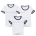 Màu rắn T-Shirt ngắn tay cha mẹ và con mặc những người yêu thích T-Shirt trống T-Shirt cotton diy có thể in mô hình tùy chỉnh văn bản