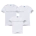 Màu rắn T-Shirt ngắn tay cha mẹ và con mặc những người yêu thích T-Shirt trống T-Shirt cotton diy có thể in mô hình tùy chỉnh văn bản áo yếm gia đình Trang phục dành cho cha mẹ và con