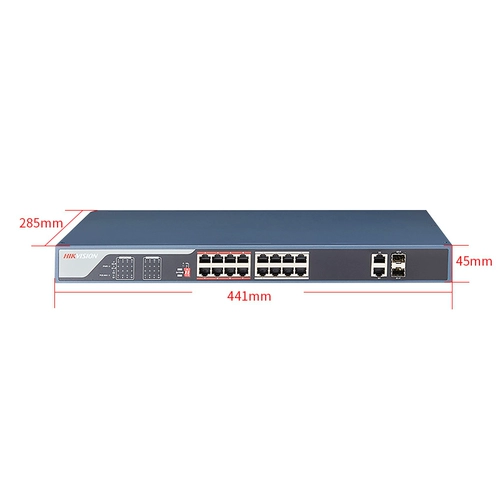 Hikvision 18 Port 26 POE мониторинг переключателя Gigabit Network Hub DS-3E0318P-E