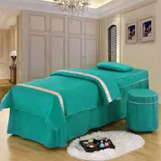 Beauty khăn trải giường gia đình bốn tuyết Funi cao cấp bông rắn màu bedspread salon massage trị liệu massage vẻ đẹp - Trang bị tấm