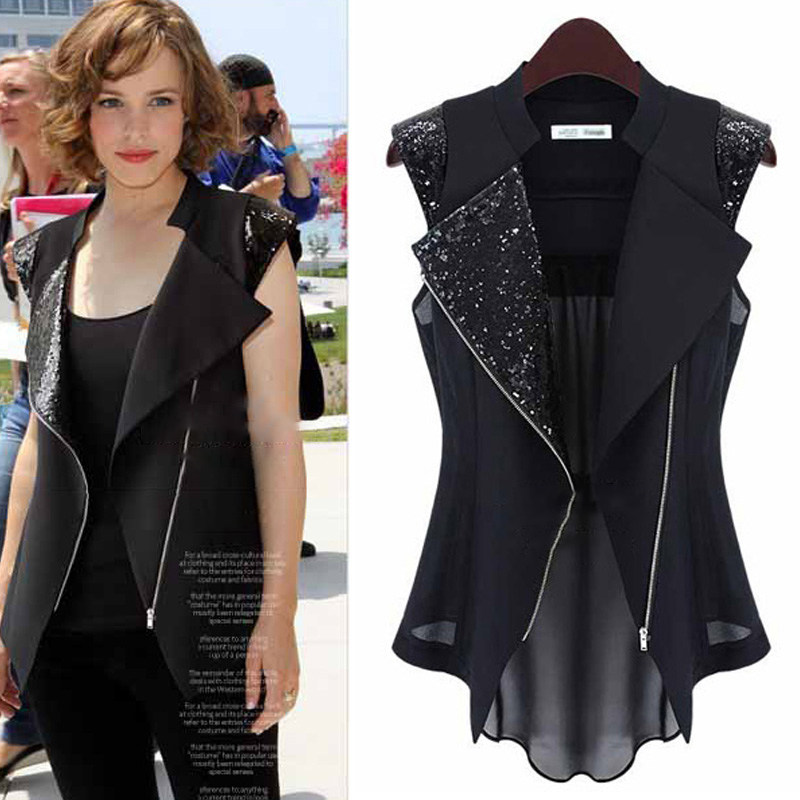 2018 mùa xuân và mùa hè phụ nữ mới của kích thước lớn voan áo khoác áo khoác dài tay slim vest vest cardigan