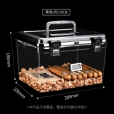 Увлажняющий вместительный и большой портативный прозрачный портсигар