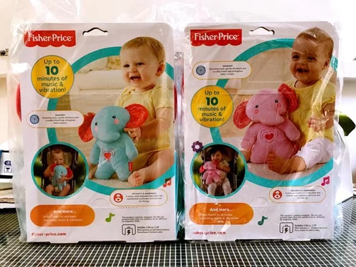 Haitao Spot American Fisher Price Fei Xue шокирует, чтобы успокоить маленькую слонную музыку игрушки бесплатно доставка