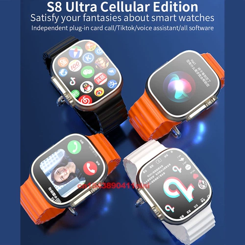 Новый 4G S8 Ultra Smart Watch Ultra Series 8 Google App WiFi S