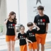 Cha mẹ và con mặc mùa hè 2018 triều mới mẹ và con trai thời trang gia đình ba mùa hè trang trí nội thất bãi biển cha mẹ và con T-Shirt Trang phục dành cho cha mẹ và con