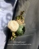Tiệc cưới Boutonniere Chú rể Phù rể Green White Sen Mô phỏng Hoa hồng Hoa lụa Trâm - Trâm cài trâm hoa cài áo Trâm cài