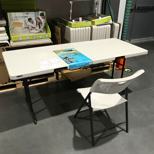 Kaishi Costco Costco Lifetime Lifetime Six Ultra Table Super Desk Dest Desk Dest Outdoor Room