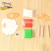 Cha mẹ tạo ra món quà siêu nhẹ đất sét sáng tạo bằng gỗ gió mẫu giáo trẻ em handmade tự làm bộ sản xuất xe đồ chơi trẻ em Handmade / Creative DIY