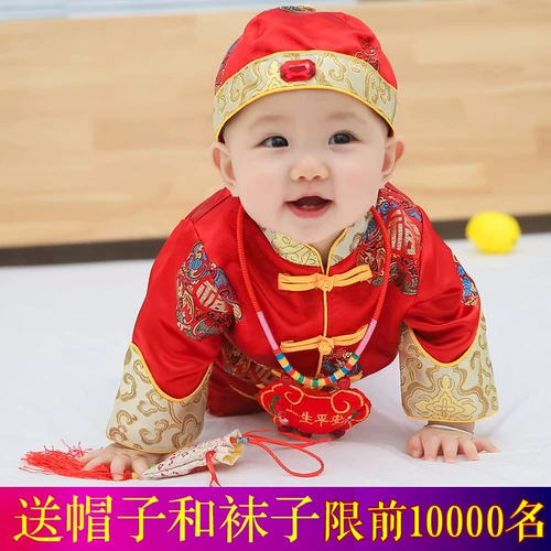 Детское платье, летняя детская одежда для мальчика, наряд на выход, китайский стиль