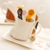 Nhật Bản thịt mèo vuốt ba chiều mô hình gốm cà phê thìa giảm đầy đủ đến trắng - Cà phê dụng cụ pha cafe Cà phê