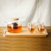 Cây có thể được Nhật Bản rắn gỗ sồi khay hình chữ nhật vuông tấm gỗ đĩa trái cây snack tấm khay trà khay trà