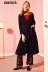 Yihua Ouyue mùa thu của phụ nữ mới mỏng giảm béo đính cườm áo len dài OL áo măng tô Áo khoác dài