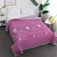 QUILT pha lê giường nhung bao gồm một mảnh 1.8m đôi tăng bên nhung bông của các tấm bên bìa giường bông kang - Trải giường bộ ga trải giường everon