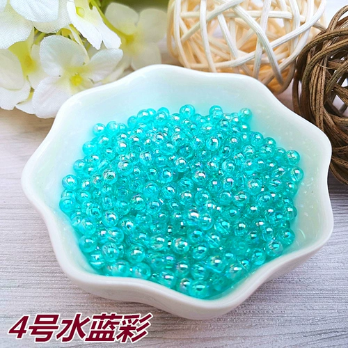 Украшение-шарик, бусины, браслет из бисера ручной работы, аксессуар для волос, 4mm