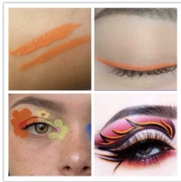 Оранжевый желтый подводка для глаз 07