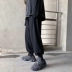 Zijun Quần nam mùa xuân và mùa thu Quần nam Hàn Quốc Quần dài hợp thời trang Quần âu đen Quần thể thao màu đen Quần mùa thu - Crop Jeans