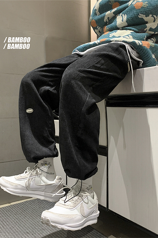 2020 autumn new corduroy casual pants men's Korean fashion Leggings