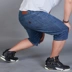 Mùa hè của nam giới quần short chất béo Slim kích thước lớn stretch denim năm quần của nam giới thường phần mỏng quần chất béo nam Quần jean