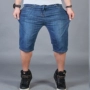 Mùa hè của nam giới quần short chất béo Slim kích thước lớn stretch denim năm quần của nam giới thường phần mỏng quần chất béo nam đồ nam đẹp