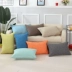 lanh bông vải gối xe sofa đệm bao gồm đồng bằng màu văn phòng gối đơn giản thắt lưng hình chữ nhật - Trở lại đệm / Bolsters