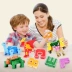 Khủng long đồ chơi tyrannosaurus biến dạng bảng chữ cái câu đố lắp ráp túi trẻ em stegosaurus phù hợp với bé trai gia tộc - Đồ chơi gia đình