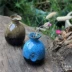 Không có hai nhà | Bình hoa nhỏ làm bằng tay Nhật cắm gốm đơn giản đồ gốm sứ sáng tạo văn hóa nước bình xanh - Vase / Bồn hoa & Kệ
