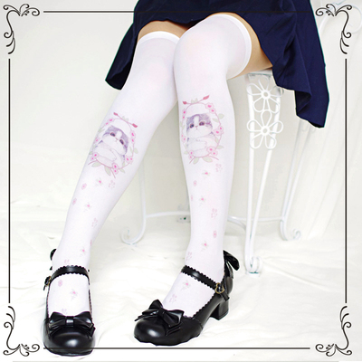taobao agent Cute socks, high boots, Lolita style, cosplay