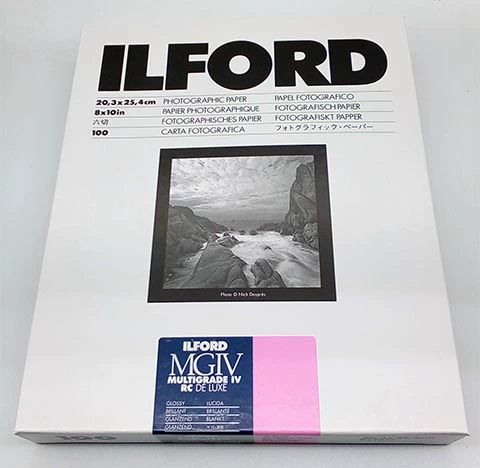 Элфордская фото бумага переменная контрастность RC810 Черно -белое увеличительное покрытие пластика Пластиковое Пластиковое 20 листов