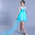 Công chúa Aisha đông lạnh Váy công chúa Váy bé gái mùa hè 4 tuổi Cô bé mùa hè Quần áo cotton 5 - Váy