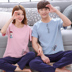 Vài bộ đồ ngủ mùa hè cotton ngắn tay quần mùa đông Hàn Quốc phiên bản của dễ thương mùa xuân và mùa thu mô hình nam giới và phụ nữ dịch vụ nhà phù hợp với Giống cái