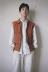 Chen Zhiwen vest vest nam phiên bản Hàn Quốc của xu hướng vest sinh viên vest gió vai giản dị không tay áo khoác dụng cụ - Dệt kim Vest