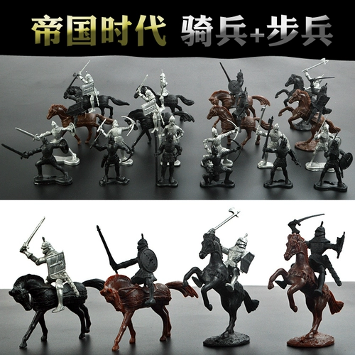 Римская кавалерийская игрушка Древние военные солдаты -солдаты Shield Archers Archers Riding Knights War Horse Corse Cavalry Model