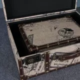 Специальное предложение, ретро портативная коробка для путешествий, коробка для украшения окна, старая кожаная коробка, мягкая деревянная коробка, реквизит для фильмов в Китайской Республике