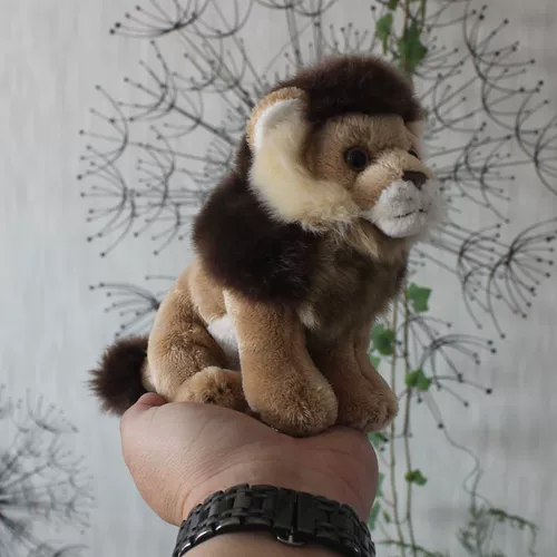 Реалистичная плюшевая милая игрушка, маленькая тряпичная кукла, лев, подарок на день рождения