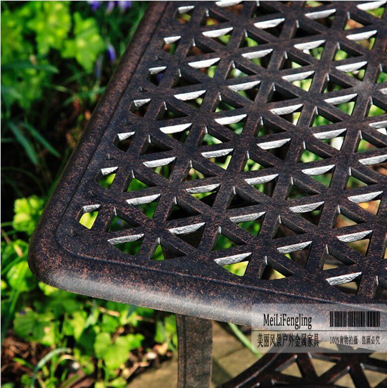 Купить Уличный стол Открытый литой алюминий длинный стол сад мебель ...