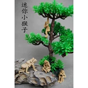 Zodiac khỉ dễ thương khỉ đôi khỉ thế giới động vật rockery bonsai trang trí thủ công đồ trang trí nhỏ - Trang trí nội thất