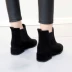 Giày ga châu Âu 2018 thu đông mới booties đa năng mờ trẻ em dày với Martin boot nữ gió Anh với bốt trần