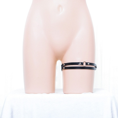 【撩汉出品】原宿腿环 皮革大腿圈 可爱潮酷-淘宝网