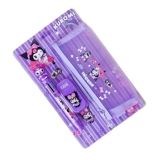 Мультяшные канцтовары, комплект, шариковая ручка, корсет на тазовое кольцо, обучающий детский пенал, шесть цветов, подарок на день рождения