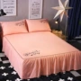 Mới mùa xuân và mùa hè Simmons tinh khiết màu giường váy giường bao gồm giường đặt mảnh duy nhất Hàn Quốc giường nhóm khăn trải giường 1.8m1.5 mét 2 drap giường có viền