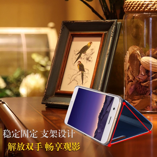 Xiaomi, раскладной чехол для телефона, прозрачная защитная сумка, защитный чехол, зеркальный эффект, x3, защита при падении