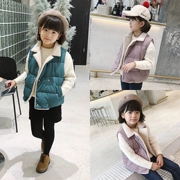 Áo len cashmere bé gái mùa thu đông 2018 cho trẻ em Hàn Quốc mới trong bộ vest vest dày dành cho đại dương - Áo ghi lê