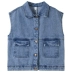 Áo vest trẻ em denim 2019 mùa thu mới bé gái Hàn Quốc bé gái lớn sinh viên nước ngoài vest vest lớn - Áo ghi lê