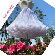 Свадебный кринолин 裙撑lolita洛丽塔纱裙超蓬暴力软纱无骨衬裙花田喜事云朵撑棉花糖