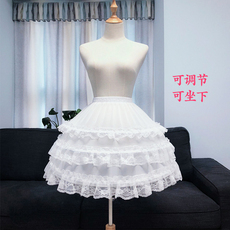 Свадебный кринолин cos凉爽鱼骨裙撑洛丽塔lolita可调节暴力衬裙软妹半身裙可日常