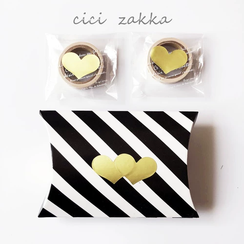 Универсальная золотая наклейка, компактная сумка, упаковка, 480 штук, подарок на день рождения